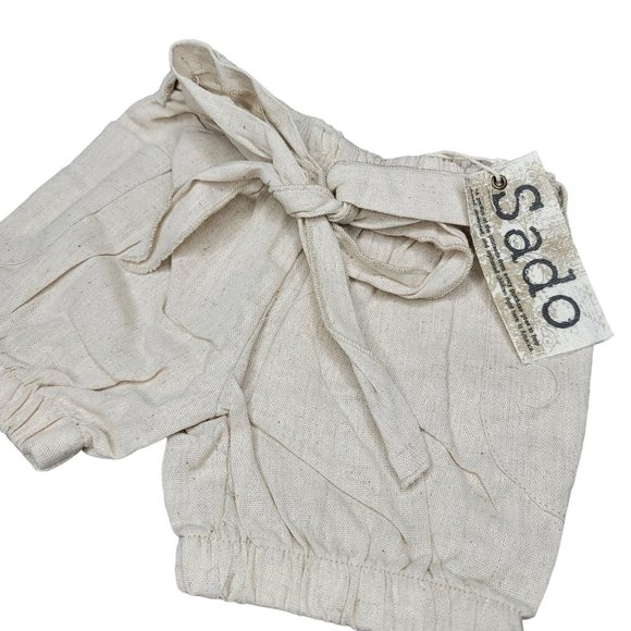 Sado NWT linen shorts fabric belt photo shoot spring summer vacation kid size 2t - Picture 5 of 6